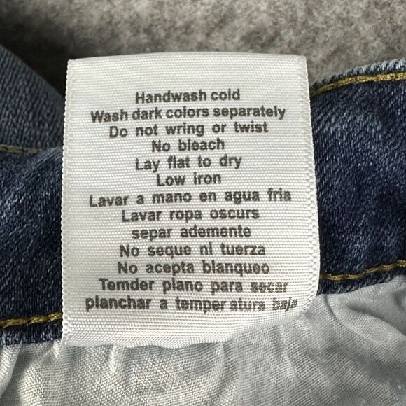 Judy Blue Jeans Womens 28 Distressed Relaxed Fit Dark Wash Everyday Stretch - Picture 16 of 16